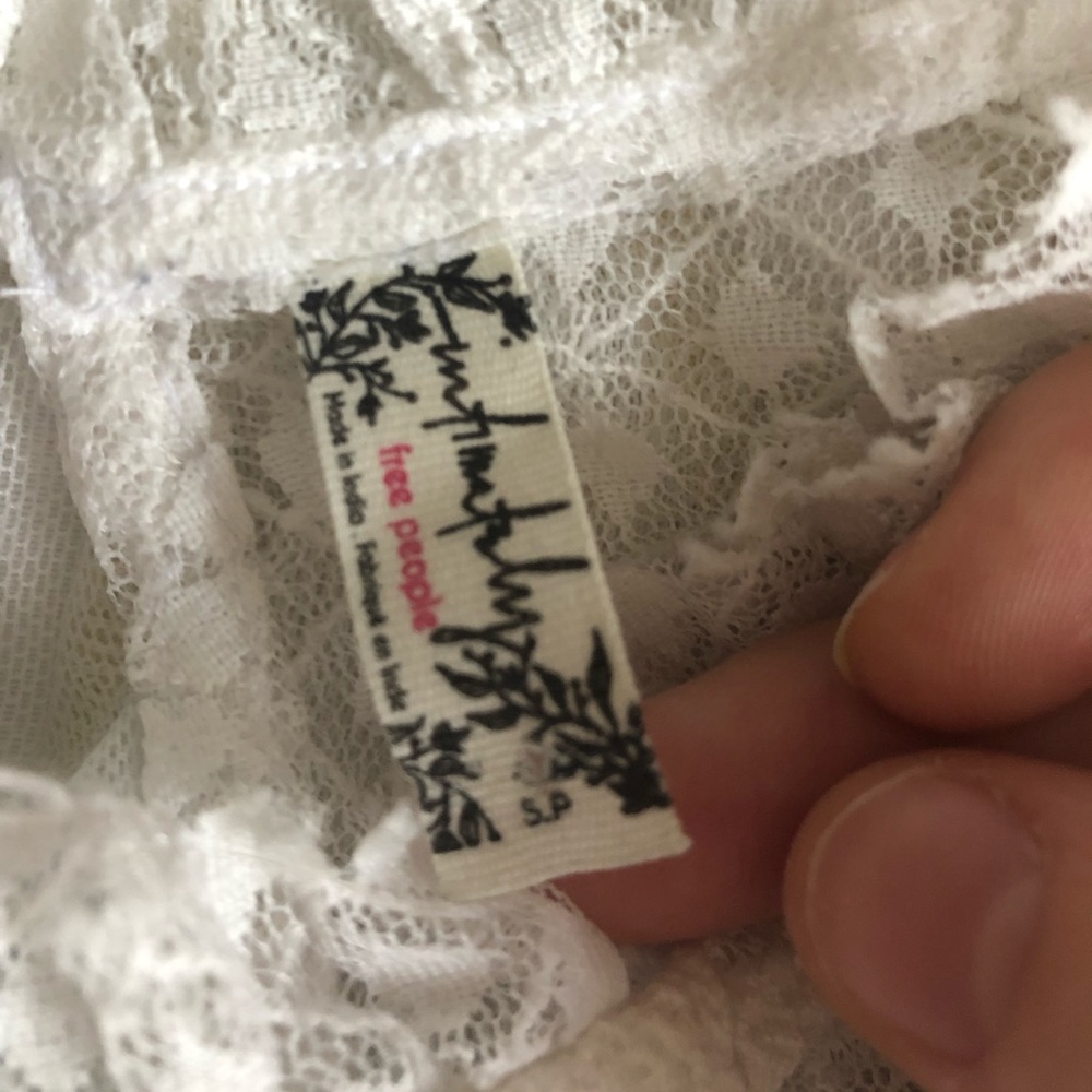 Free People Ivory Lace Bodysuit - Picture 5 of 8